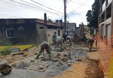 Obras - Rua Abílio Correa Borges - Foto: Divulgação / BRK